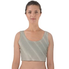 Sand Waves Velvet Crop Top by artworkshop