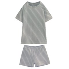 Sand Waves Kids  Swim Tee And Shorts Set by artworkshop