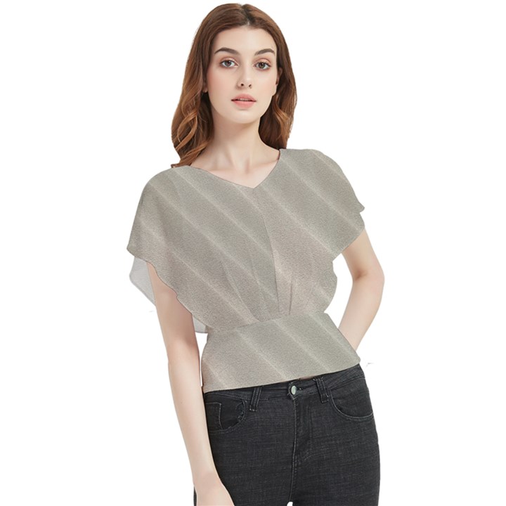 Sand Waves Butterfly Chiffon Blouse