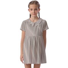 Sand Waves Kids  Asymmetric Collar Dress by artworkshop