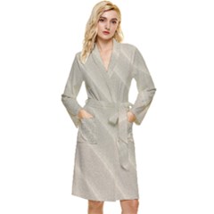 Sand Waves Long Sleeve Velour Robe by artworkshop