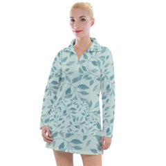 Seamless Foliage Women s Long Sleeve Casual Dress by artworkshop