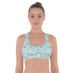 Seamless Foliage Cross Back Sports Bra by artworkshop