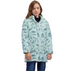 Seamless Foliage Kid s Hooded Longline Puffer Jacket