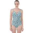 Seamless Foliage Cut Out Top Tankini Set View1