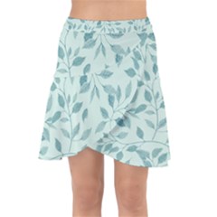 Seamless Foliage Wrap Front Skirt by artworkshop