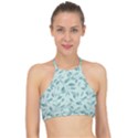 Seamless Foliage Racer Front Bikini Top View1