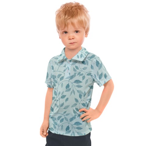 Seamless Foliage Kids  Polo Tee by artworkshop