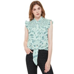 Seamless Foliage Frill Detail Shirt