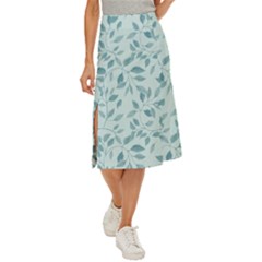 Seamless Foliage Midi Panel Skirt