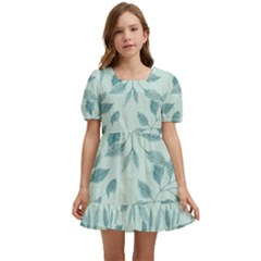 Seamless Foliage Kids  Short Sleeve Dolly Dress