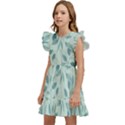 Seamless Foliage Kids  Winged Sleeve Dress View2