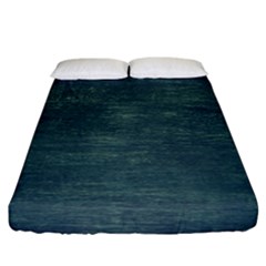 Wooden Wall Fitted Sheet (california King Size) by artworkshop