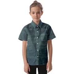 Wooden Wall Kids  Short Sleeve Shirt by artworkshop