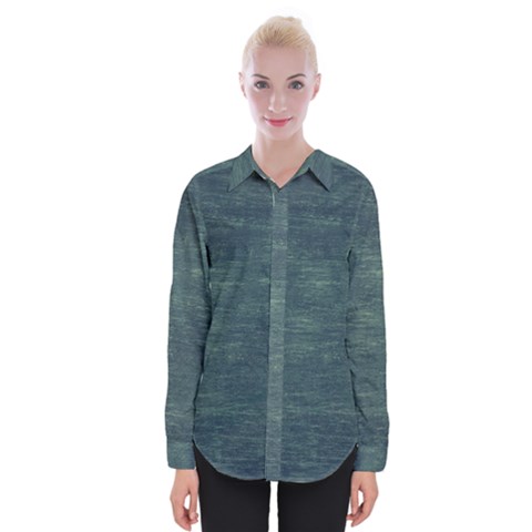 Wooden Wall Womens Long Sleeve Shirt by artworkshop