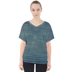 Wooden Wall V-neck Dolman Drape Top by artworkshop