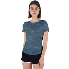 Wooden Wall Back Cut Out Sport Tee by artworkshop