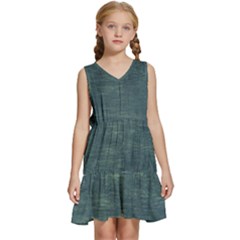 Wooden Wall Kids  Sleeveless Tiered Mini Dress