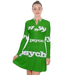 Psych Long Sleeve Panel Dress by nate14shop