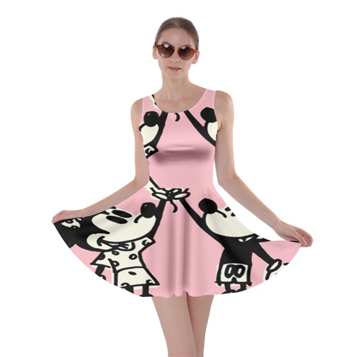 Baloon Love Mickey & Minnie Mouse Skater Dress