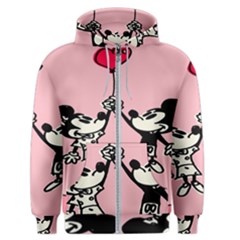 Baloon Love Mickey & Minnie Mouse Men s Zipper Hoodie by nate14shop