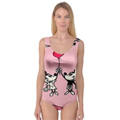 Baloon Love Mickey & Minnie Mouse Princess Tank Leotard  by nate14shop