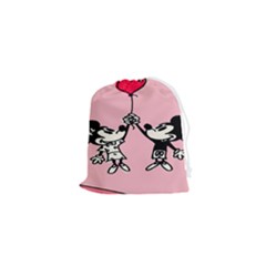 Baloon Love Mickey & Minnie Mouse Drawstring Pouch (xs)