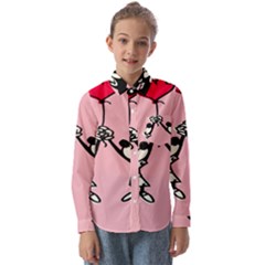 Baloon Love Mickey & Minnie Mouse Kids  Long Sleeve Shirt by nate14shop