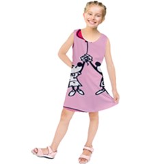 Baloon Love Mickey & Minnie Mouse Kids  Tunic Dress by nate14shop