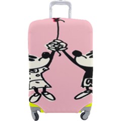 Baloon Love Mickey & Minnie Mouse Luggage Cover (large) by nate14shop