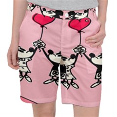 Baloon Love Mickey & Minnie Mouse Pocket Shorts by nate14shop