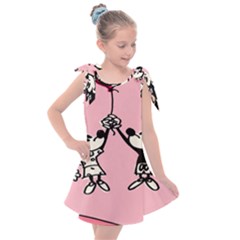 Baloon Love Mickey & Minnie Mouse Kids  Tie Up Tunic Dress by nate14shop