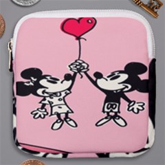 Baloon Love Mickey & Minnie Mouse Mini Square Pouch by nate14shop