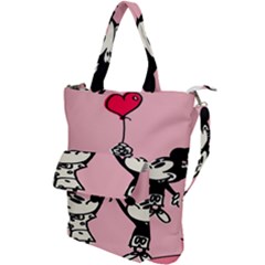 Baloon Love Mickey & Minnie Mouse Shoulder Tote Bag