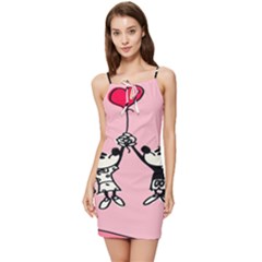 Baloon Love Mickey & Minnie Mouse Summer Tie Front Dress by nate14shop