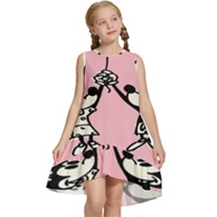 Baloon Love Mickey & Minnie Mouse Kids  Frill Swing Dress by nate14shop