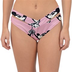 Baloon Love Mickey & Minnie Mouse Double Strap Halter Bikini Bottom by nate14shop