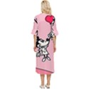 Baloon Love Mickey & Minnie Mouse Double Cuff Midi Dress View4