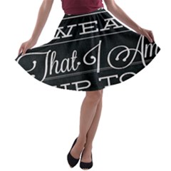 I Solemnly Swear Harry Potter A-line Skater Skirt