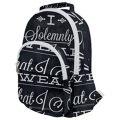 I Solemnly Swear Harry Potter Rounded Multi Pocket Backpack