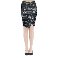 I Solemnly Swear Harry Potter Midi Wrap Pencil Skirt by nate14shop