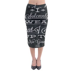 I Solemnly Swear Harry Potter Midi Pencil Skirt by nate14shop