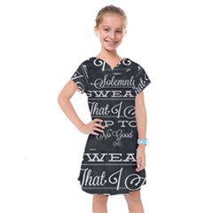 I Solemnly Swear Harry Potter Kids  Drop Waist Dress by nate14shop