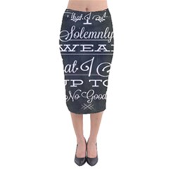 I Solemnly Swear Harry Potter Velvet Midi Pencil Skirt by nate14shop