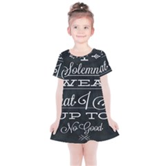 I Solemnly Swear Harry Potter Kids  Simple Cotton Dress by nate14shop