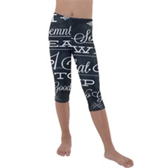 I Solemnly Swear Harry Potter Kids  Lightweight Velour Capri Leggings  by nate14shop