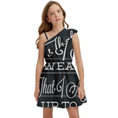 I Solemnly Swear Harry Potter Kids  One Shoulder Party Dress