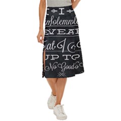 I Solemnly Swear Harry Potter Midi Panel Skirt by nate14shop