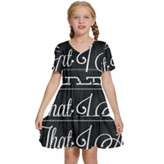 I Solemnly Swear Harry Potter Kids  Short Sleeve Tiered Mini Dress