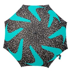 Just Do It Leopard Silver Hook Handle Umbrellas (large)